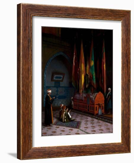 The Sentinel at the Sultan's Tomb, C.1880-Jean Leon Gerome-Framed Giclee Print