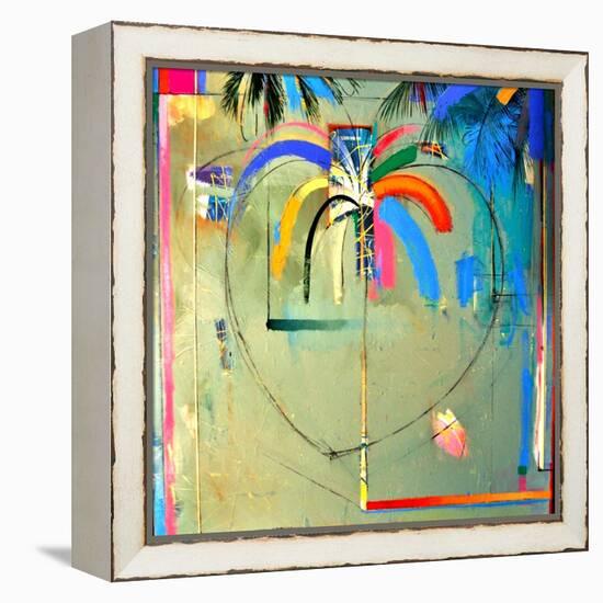 The Serendipity Peek-A-Boo Palm (Hello Freedom)-Andrew Hewkin-Framed Premier Image Canvas