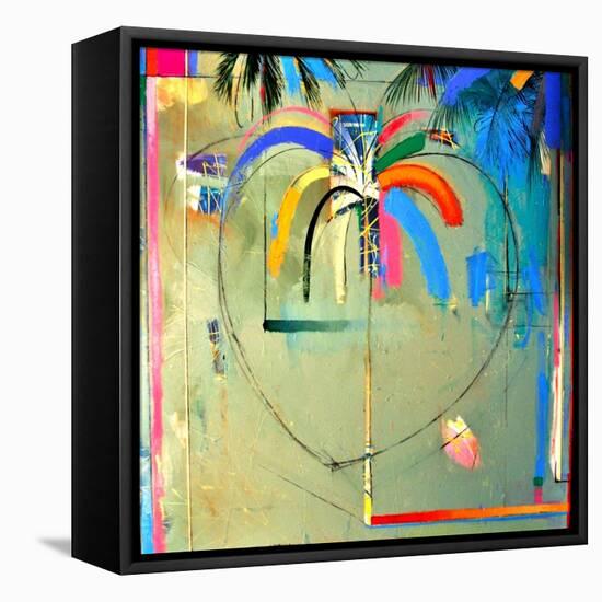 The Serendipity Peek-A-Boo Palm (Hello Freedom)-Andrew Hewkin-Framed Premier Image Canvas