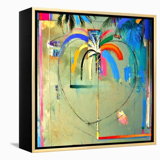 The Serendipity Peek-A-Boo Palm (Hello Freedom)-Andrew Hewkin-Framed Premier Image Canvas