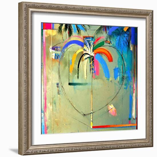 The Serendipity Peek-A-Boo Palm (Hello Freedom)-Andrew Hewkin-Framed Giclee Print