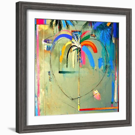 The Serendipity Peek-A-Boo Palm (Hello Freedom)-Andrew Hewkin-Framed Giclee Print