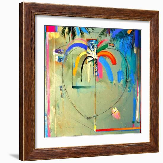 The Serendipity Peek-A-Boo Palm (Hello Freedom)-Andrew Hewkin-Framed Giclee Print