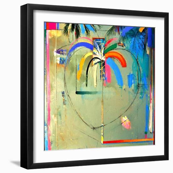 The Serendipity Peek-A-Boo Palm (Hello Freedom)-Andrew Hewkin-Framed Giclee Print