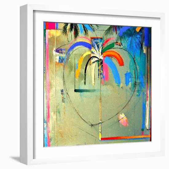 The Serendipity Peek-A-Boo Palm (Hello Freedom)-Andrew Hewkin-Framed Giclee Print