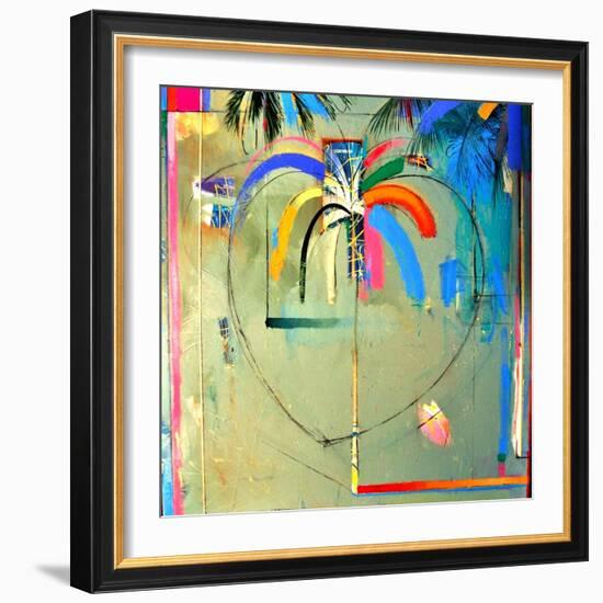 The Serendipity Peek-A-Boo Palm (Hello Freedom)-Andrew Hewkin-Framed Giclee Print