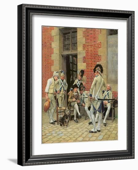 The Sergeant's Portrait, 1874-Jean-Louis Ernest Meissonier-Framed Giclee Print