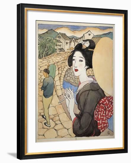 The Series Twelve Scenes from Nagasaki, Japan-Yumeji Takehisa-Framed Giclee Print