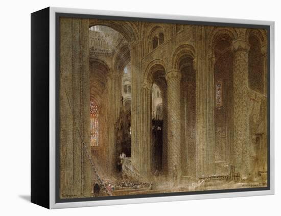 The Sermon (Durham Cathedral)-Albert Goodwin-Framed Premier Image Canvas