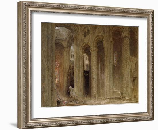 The Sermon (Durham Cathedral)-Albert Goodwin-Framed Giclee Print