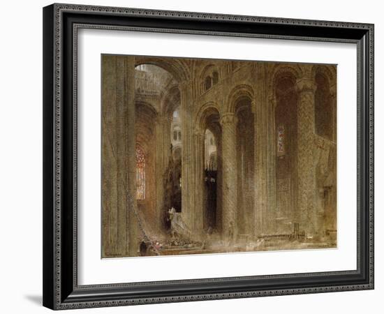 The Sermon (Durham Cathedral)-Albert Goodwin-Framed Giclee Print