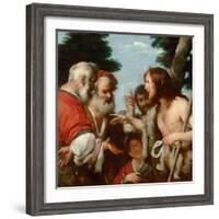 The Sermon of Saint John the Baptist, C. 1644-Bernardo Strozzi-Framed Giclee Print