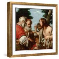 The Sermon of Saint John the Baptist, C. 1644-Bernardo Strozzi-Framed Giclee Print