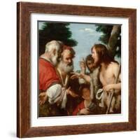 The Sermon of Saint John the Baptist, C. 1644-Bernardo Strozzi-Framed Giclee Print