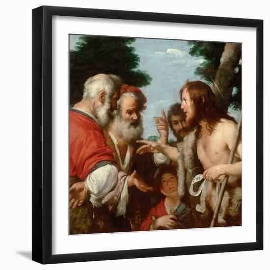 The Sermon of Saint John the Baptist, C. 1644-Bernardo Strozzi-Framed Giclee Print