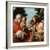 The Sermon of Saint John the Baptist, C. 1644-Bernardo Strozzi-Framed Giclee Print