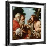 The Sermon of Saint John the Baptist, C. 1644-Bernardo Strozzi-Framed Giclee Print