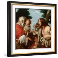 The Sermon of Saint John the Baptist, C. 1644-Bernardo Strozzi-Framed Giclee Print