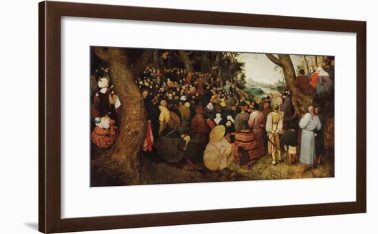 The Sermon Of Saint John The Baptist-Pieter Bruegel the Elder-Framed Giclee Print