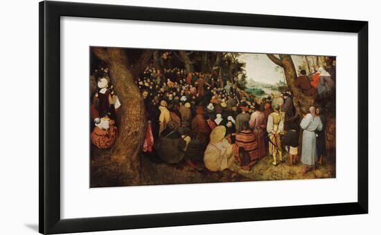 The Sermon Of Saint John The Baptist-Pieter Bruegel the Elder-Framed Giclee Print
