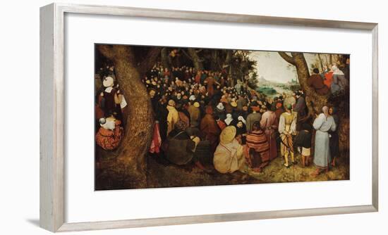 The Sermon Of Saint John The Baptist-Pieter Bruegel the Elder-Framed Giclee Print