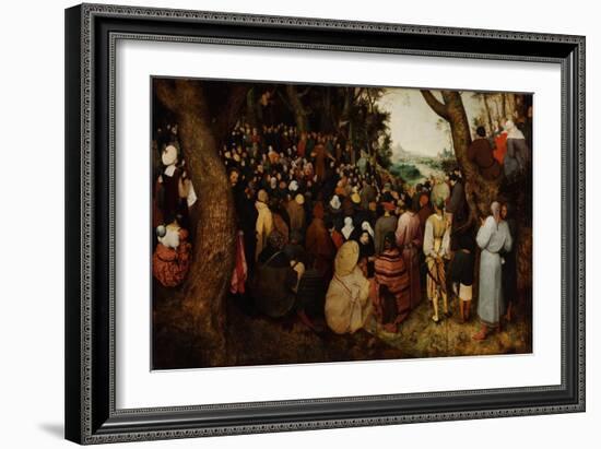 The Sermon of Saint John the Baptist-Pieter Bruegel the Elder-Framed Giclee Print