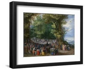 The Sermon on the Mount, 1598-Jan the Elder Brueghel-Framed Giclee Print