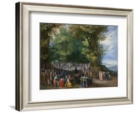 The Sermon on the Mount, 1598-Jan the Elder Brueghel-Framed Giclee Print