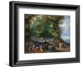 The Sermon on the Mount, 1598-Jan the Elder Brueghel-Framed Giclee Print