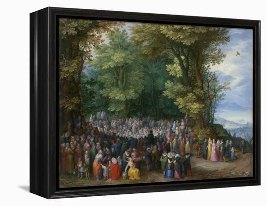 The Sermon on the Mount, 1598-Jan the Elder Brueghel-Framed Premier Image Canvas