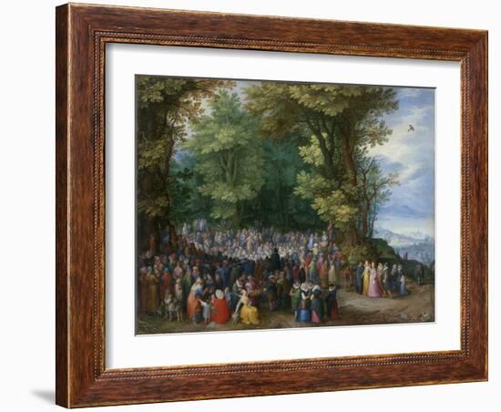 The Sermon on the Mount, 1598-Jan the Elder Brueghel-Framed Giclee Print