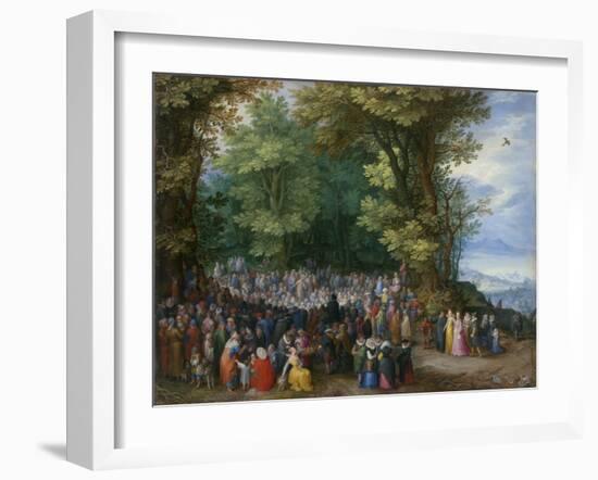 The Sermon on the Mount, 1598-Jan the Elder Brueghel-Framed Giclee Print