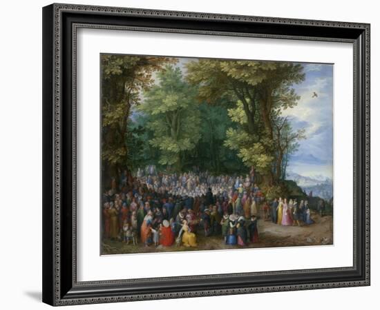 The Sermon on the Mount, 1598-Jan the Elder Brueghel-Framed Giclee Print