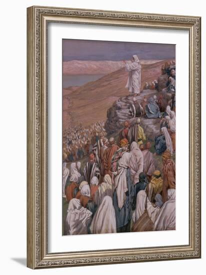 The Sermon on the Mount, Illustration for 'The Life of Christ', C.1886-96-James Tissot-Framed Giclee Print