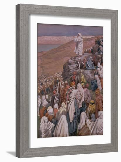 The Sermon on the Mount, Illustration for 'The Life of Christ', C.1886-96-James Tissot-Framed Giclee Print