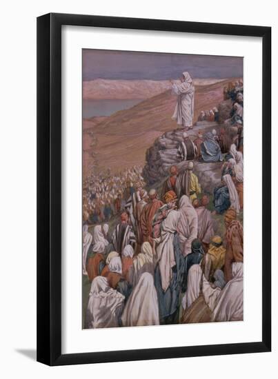 The Sermon on the Mount, Illustration for 'The Life of Christ', C.1886-96-James Tissot-Framed Giclee Print