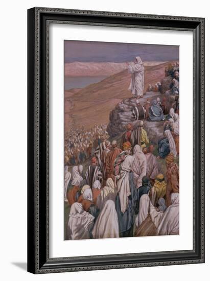 The Sermon on the Mount, Illustration for 'The Life of Christ', C.1886-96-James Tissot-Framed Giclee Print