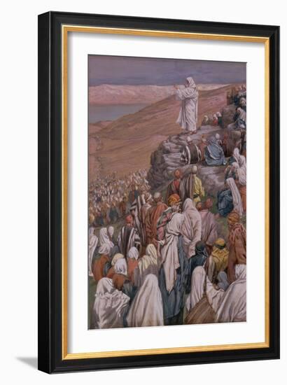 The Sermon on the Mount, Illustration for 'The Life of Christ', C.1886-96-James Tissot-Framed Giclee Print