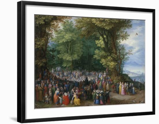 The Sermon on the Mount-Pieter Bruegel the Elder-Framed Premium Giclee Print