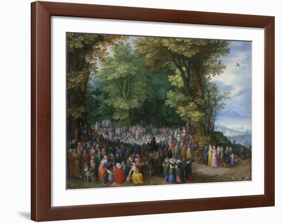 The Sermon on the Mount-Pieter Bruegel the Elder-Framed Premium Giclee Print