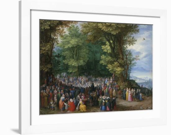 The Sermon on the Mount-Pieter Bruegel the Elder-Framed Premium Giclee Print