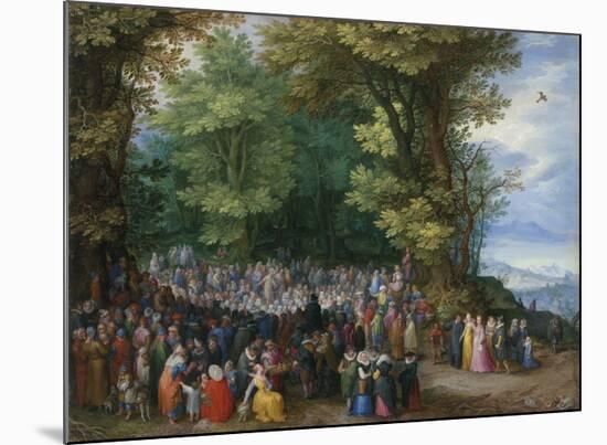 The Sermon on the Mount-Pieter Bruegel the Elder-Mounted Premium Giclee Print