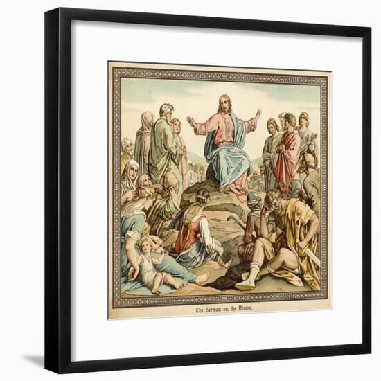 The Sermon on the Mount-null-Framed Giclee Print