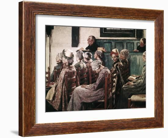 The Sermon-Gari Melchers-Framed Giclee Print