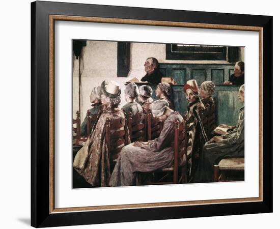 The Sermon-Gari Melchers-Framed Giclee Print