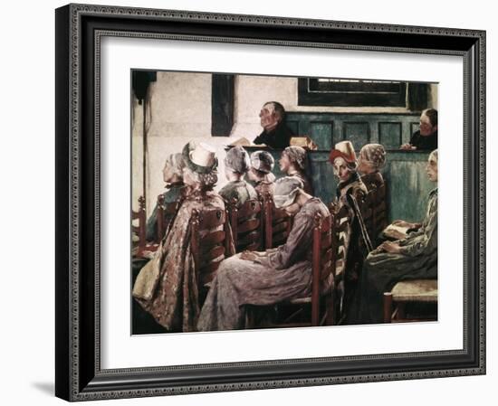 The Sermon-Gari Melchers-Framed Giclee Print