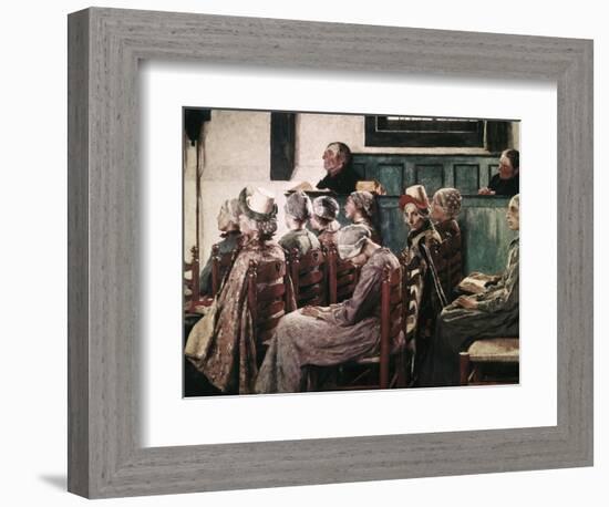 The Sermon-Gari Melchers-Framed Giclee Print