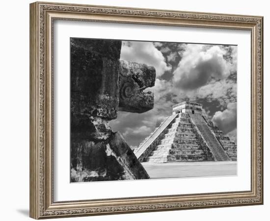 The Serpent And The Pyramid, Chechinitza, Mexico 02-Monte Nagler-Framed Photographic Print
