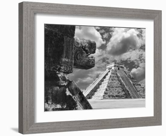 The Serpent And The Pyramid, Chechinitza, Mexico 02-Monte Nagler-Framed Photographic Print