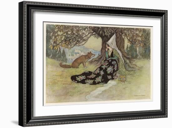 The Serpent, Grannonia and the Fox-Warwick Goble-Framed Art Print